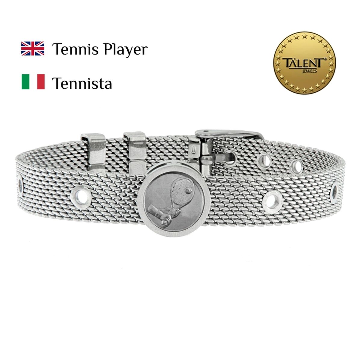 Image secondaire de Bracelet Unisexe Tennis Player Talent Jewels TJA-1-18-03-1-235 Argenté