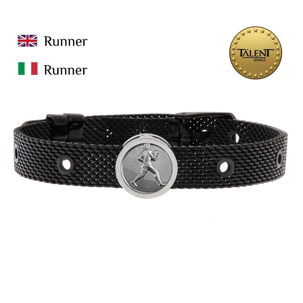 Image secondaire de Bracelet Unisexe Runner Talent Jewels TJA-1-19-03-2-235 Noir