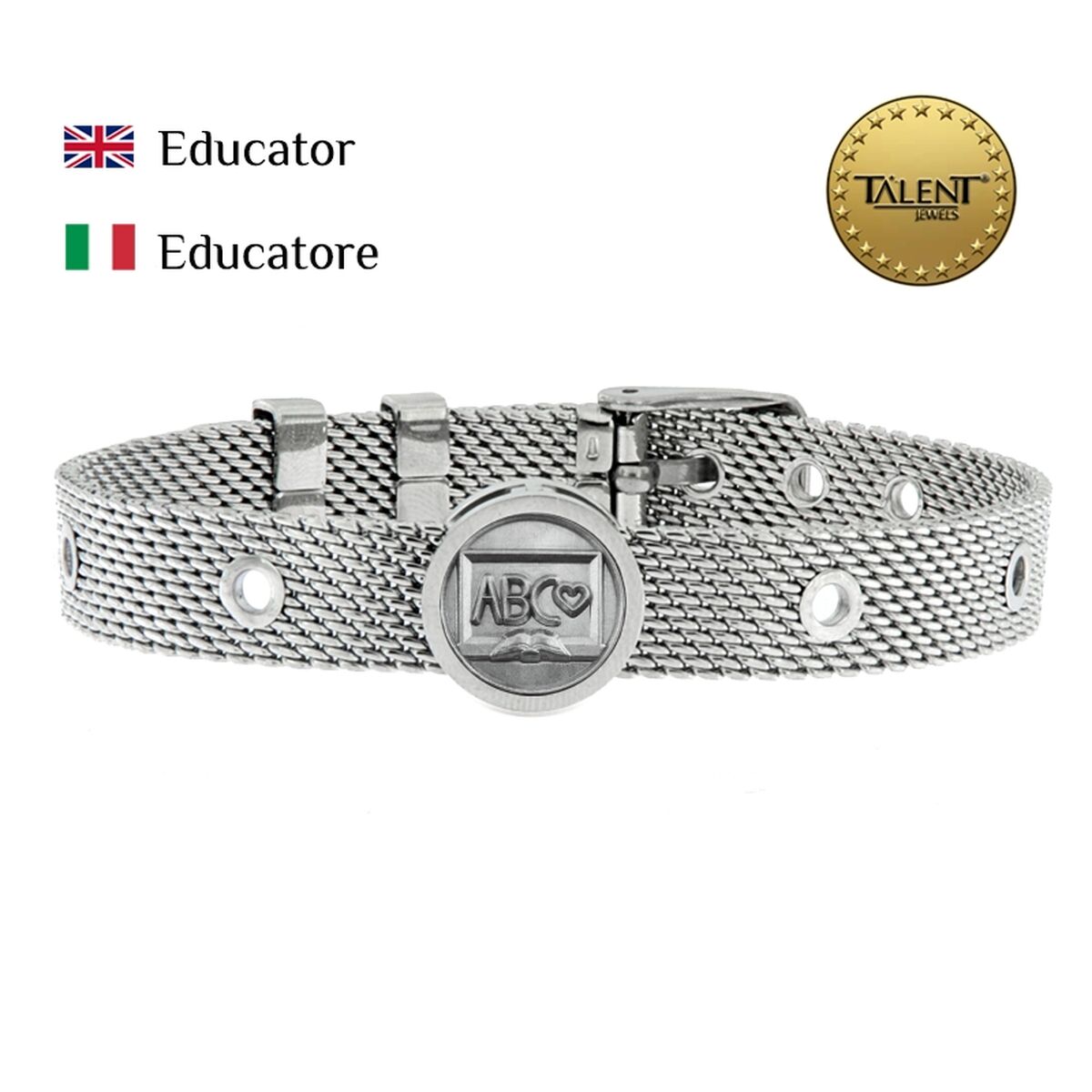 Image secondaire de Bracelet Unisexe Educator Talent Jewels TJA-2-06-03-1-235 Argenté