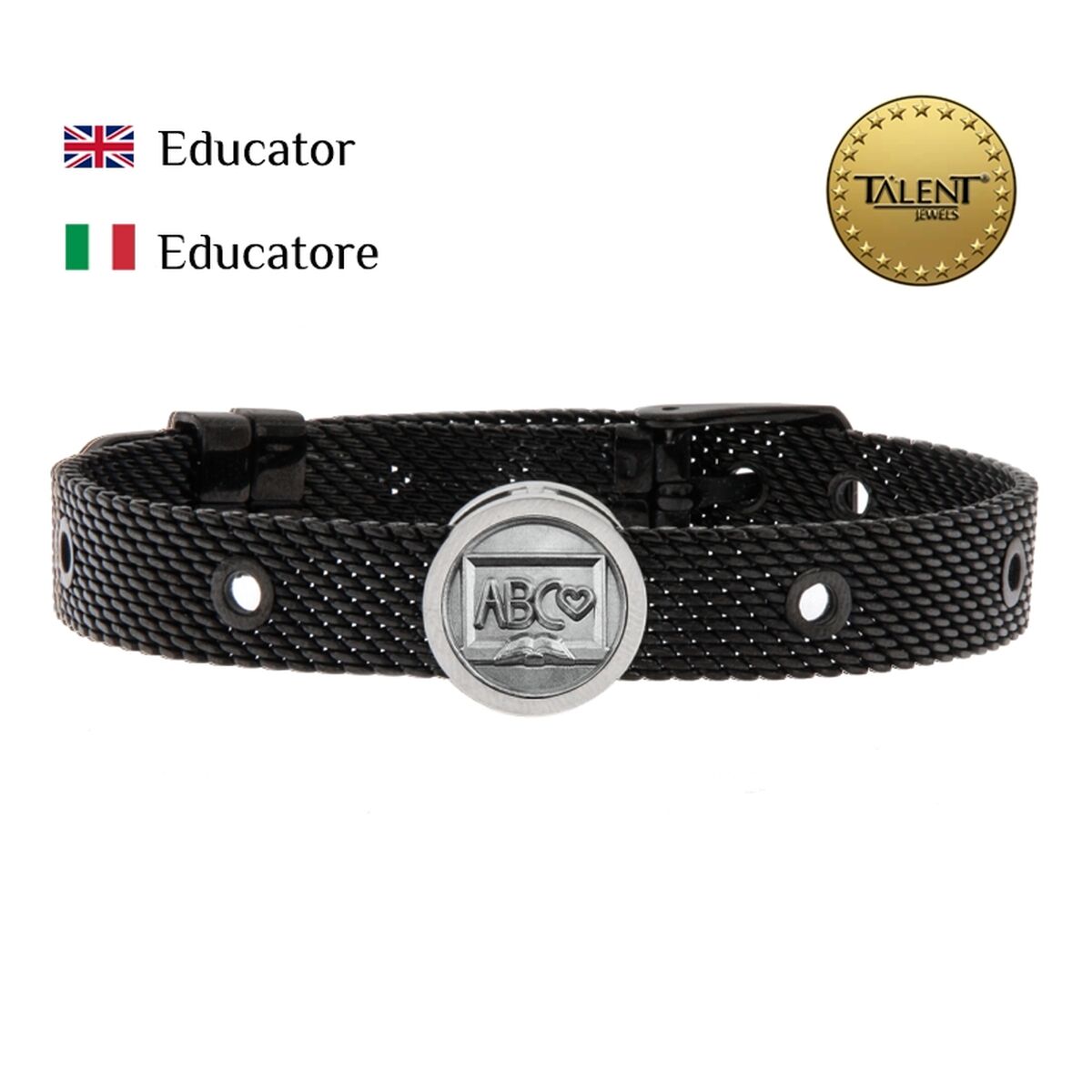 Image secondaire de Bracelet Unisexe Educator Talent Jewels TJA-2-06-03-2-235 Noir
