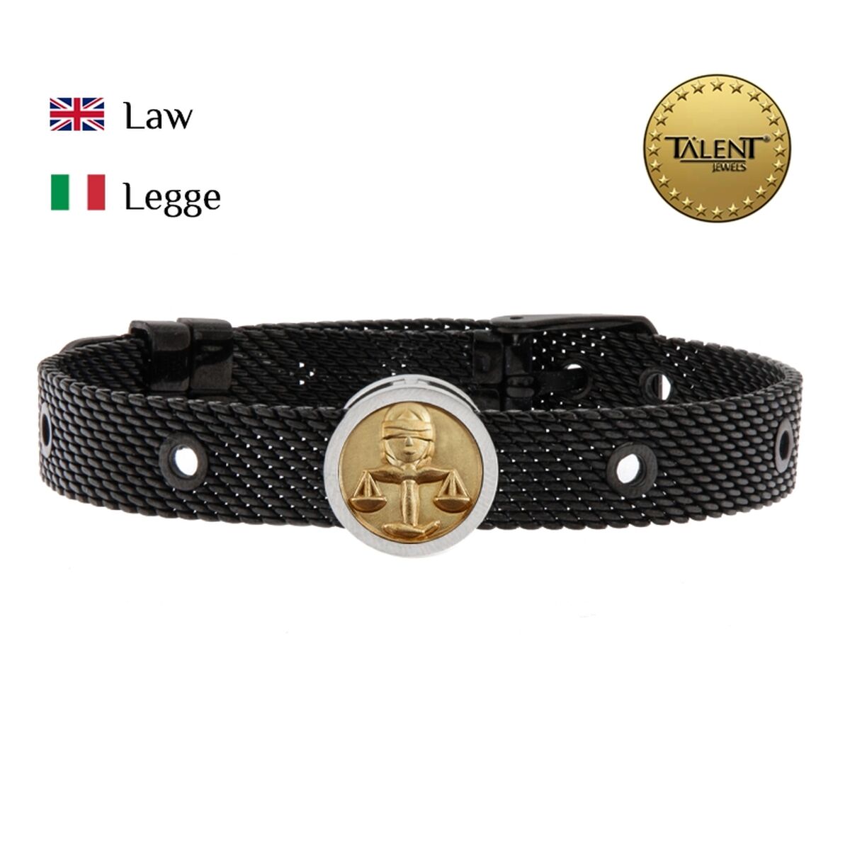 Image secondaire de Bracelet Unisexe Law Talent Jewels TJA-2-05-01-2-235 Noir