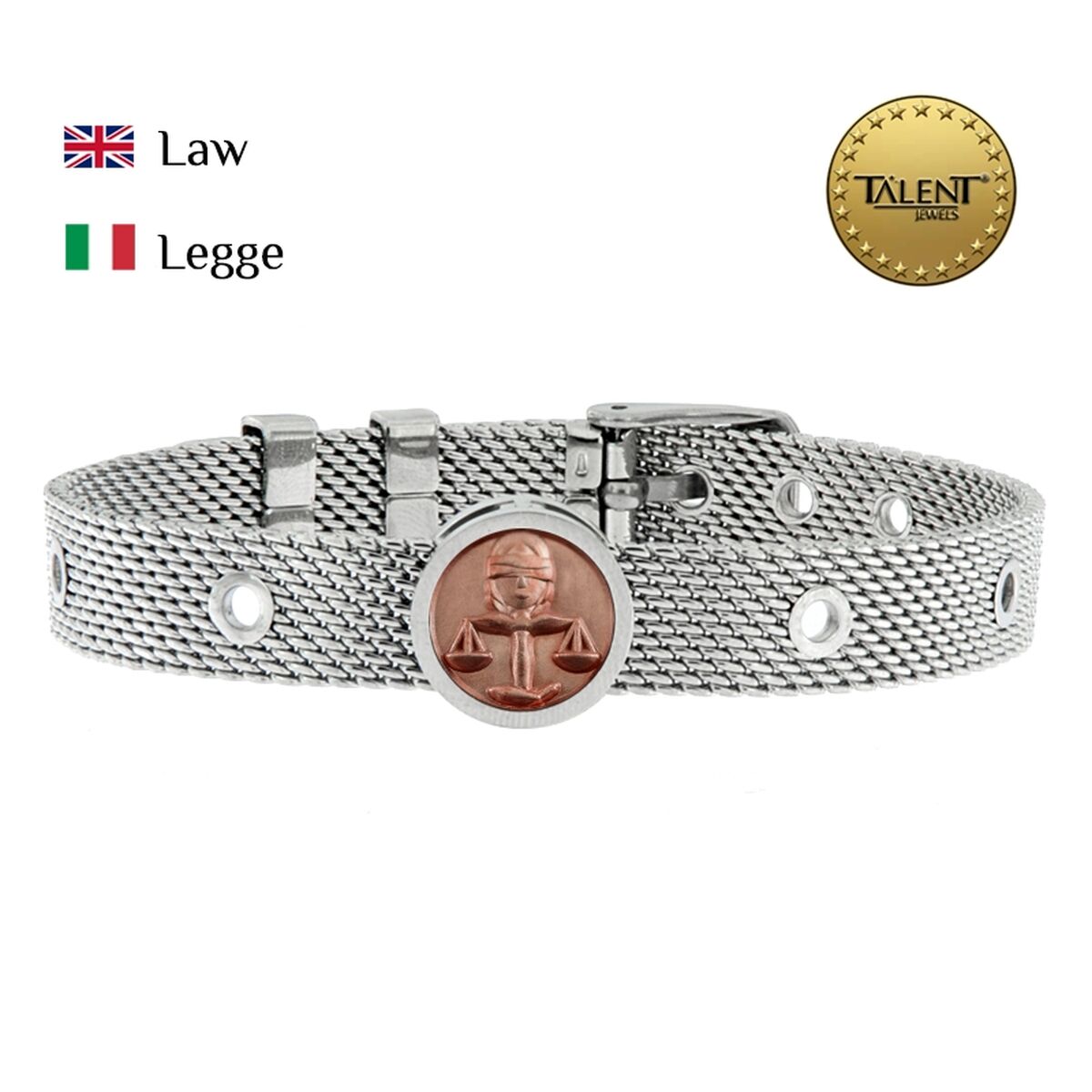 Image secondaire de Bracelet Unisexe Law Talent Jewels TJA-2-05-02-1-235 Argenté