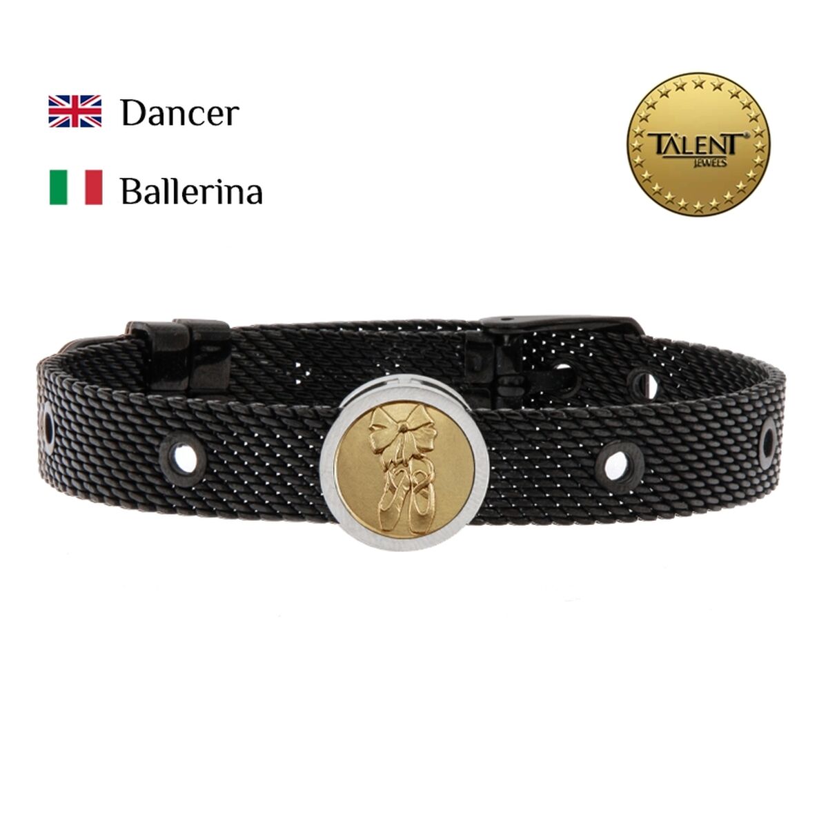 Image secondaire de Bracelet Unisexe Dancer Talent Jewels TJA-3-02-01-2-235 Noir