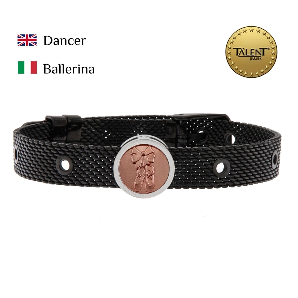 Image secondaire de Bracelet Unisexe Dancer Talent Jewels TJA-3-02-02-2-235 Noir