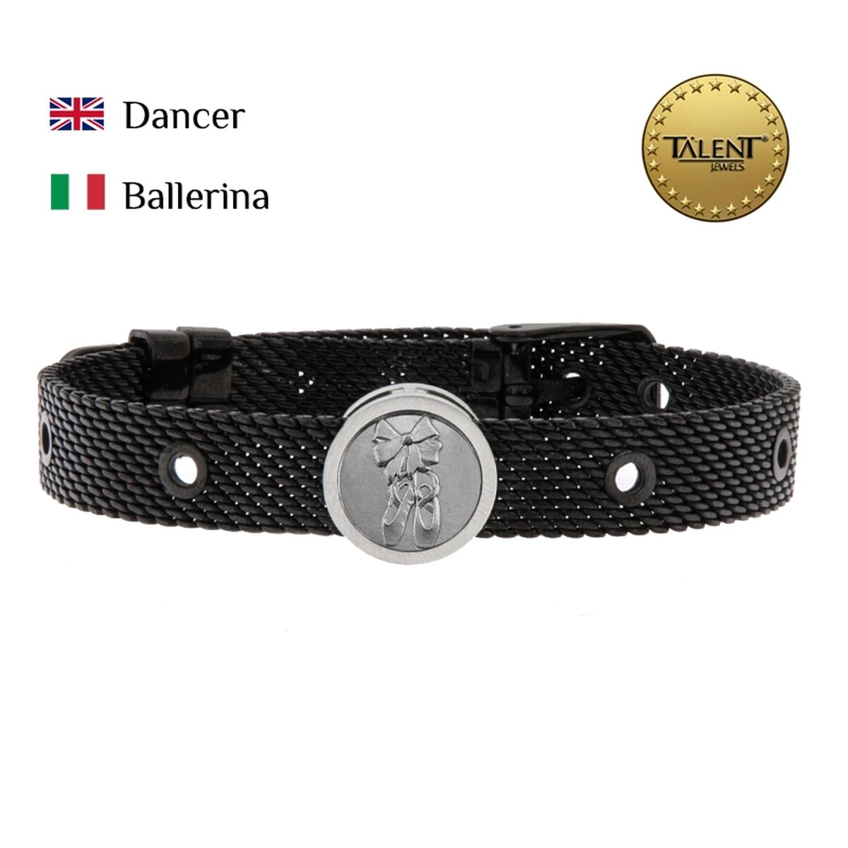 Image secondaire de Bracelet Unisexe Dancer Talent Jewels TJA-3-02-03-2-235 Noir