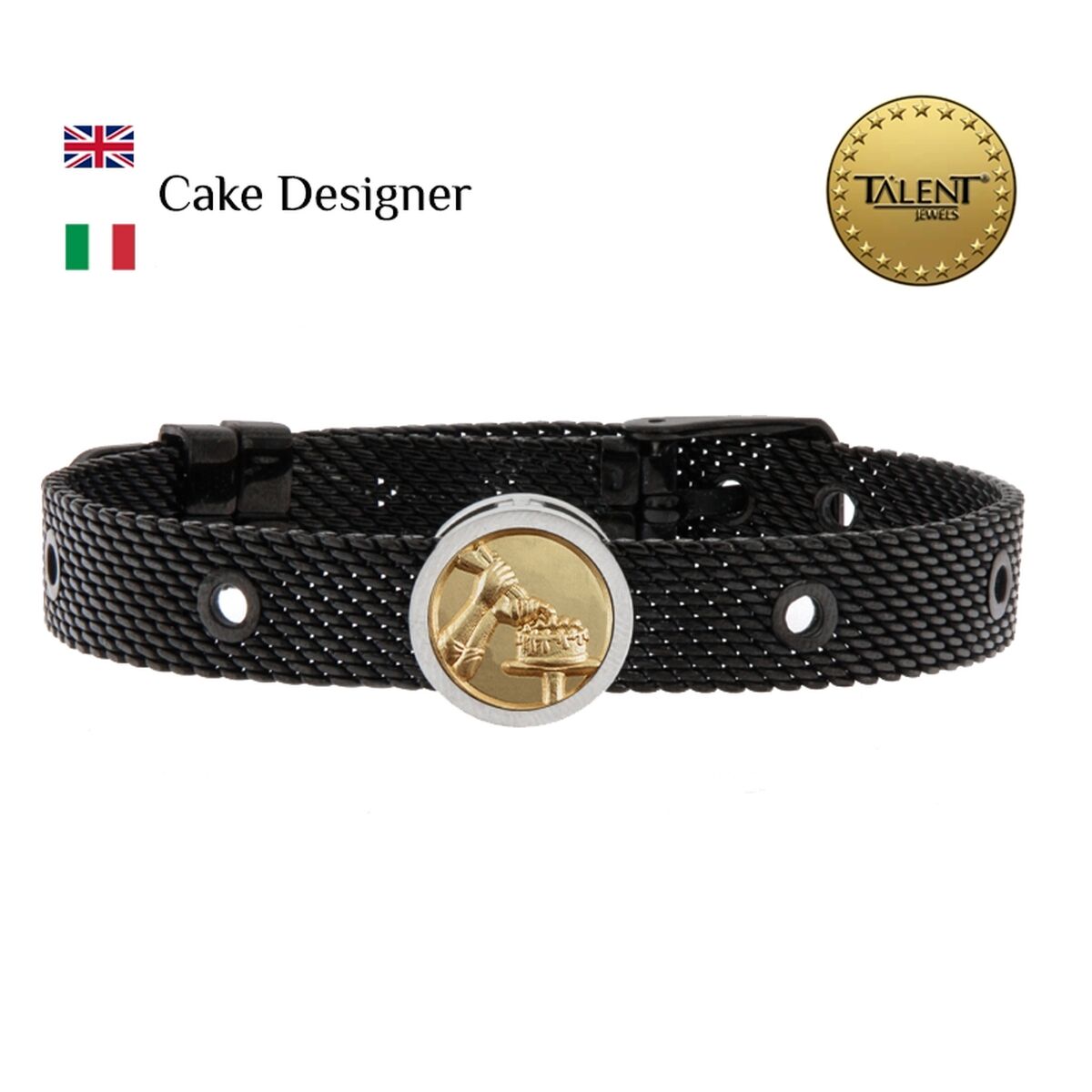 Image secondaire de Bracelet Unisexe Cake Designer Talent Jewels TJA-3-04-01-2-235 Noir