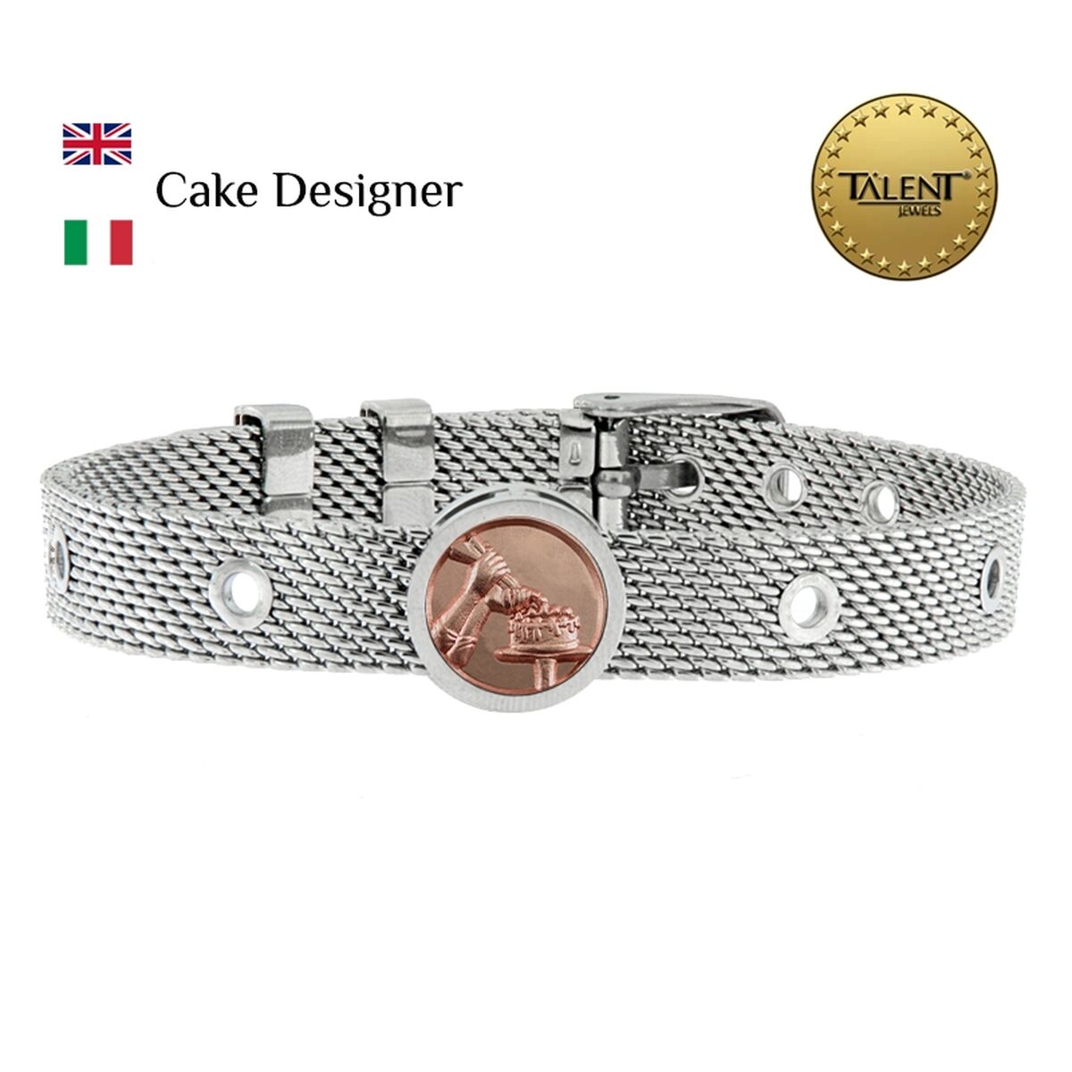 Image secondaire de Bracelet Unisexe Cake Designer Talent Jewels TJA-3-04-02-1-235 Argenté