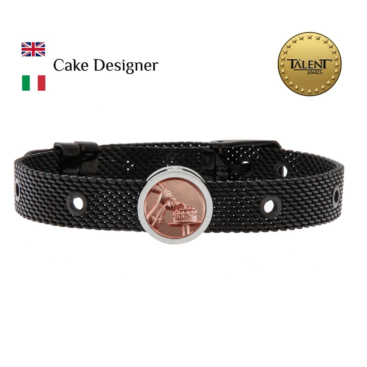 Image secondaire de Bracelet Unisexe Cake Designer Talent Jewels TJA-3-04-02-2-235 Noir