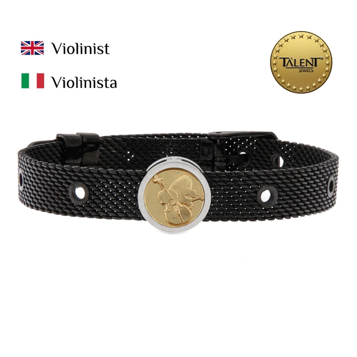 Image secondaire de Bracelet Unisexe Violinist Talent Jewels TJA-4-09-01-2-235 Noir