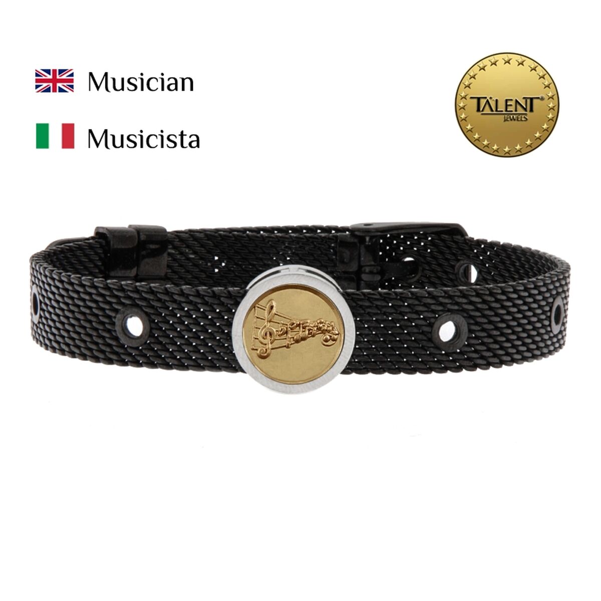 Image secondaire de Bracelet Unisexe Musician Talent Jewels TJA-4-11-01-2-235 Noir
