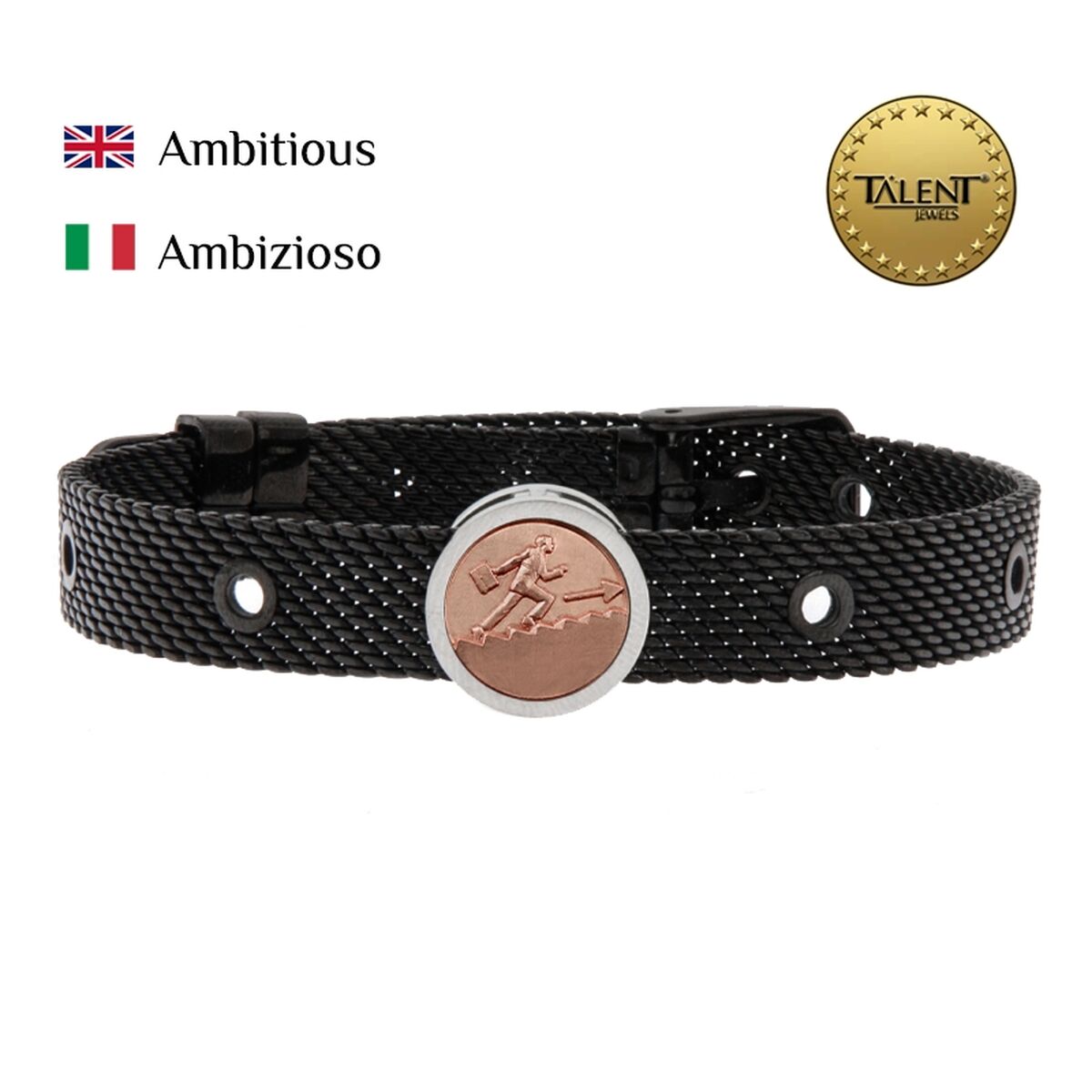 Image secondaire de Bracelet Unisexe Ambitious Talent Jewels TJA-5-02-02-2-235 Noir