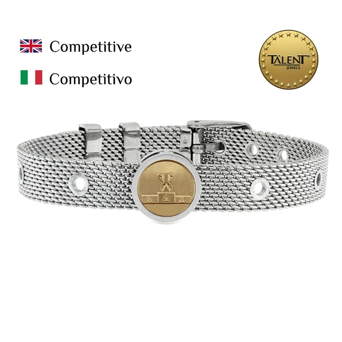 Image secondaire de Bracelet Unisexe Competitive Talent Jewels TJA-5-04-01-1-235 Argenté
