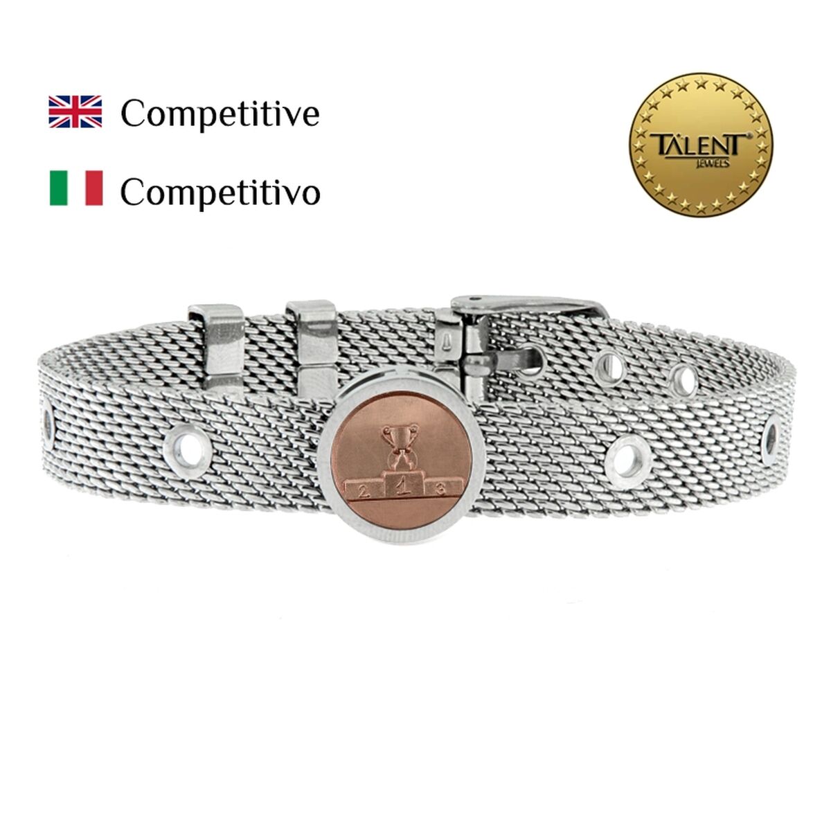 Image secondaire de Bracelet Unisexe Competitive Talent Jewels TJA-5-04-02-1-235 Argenté