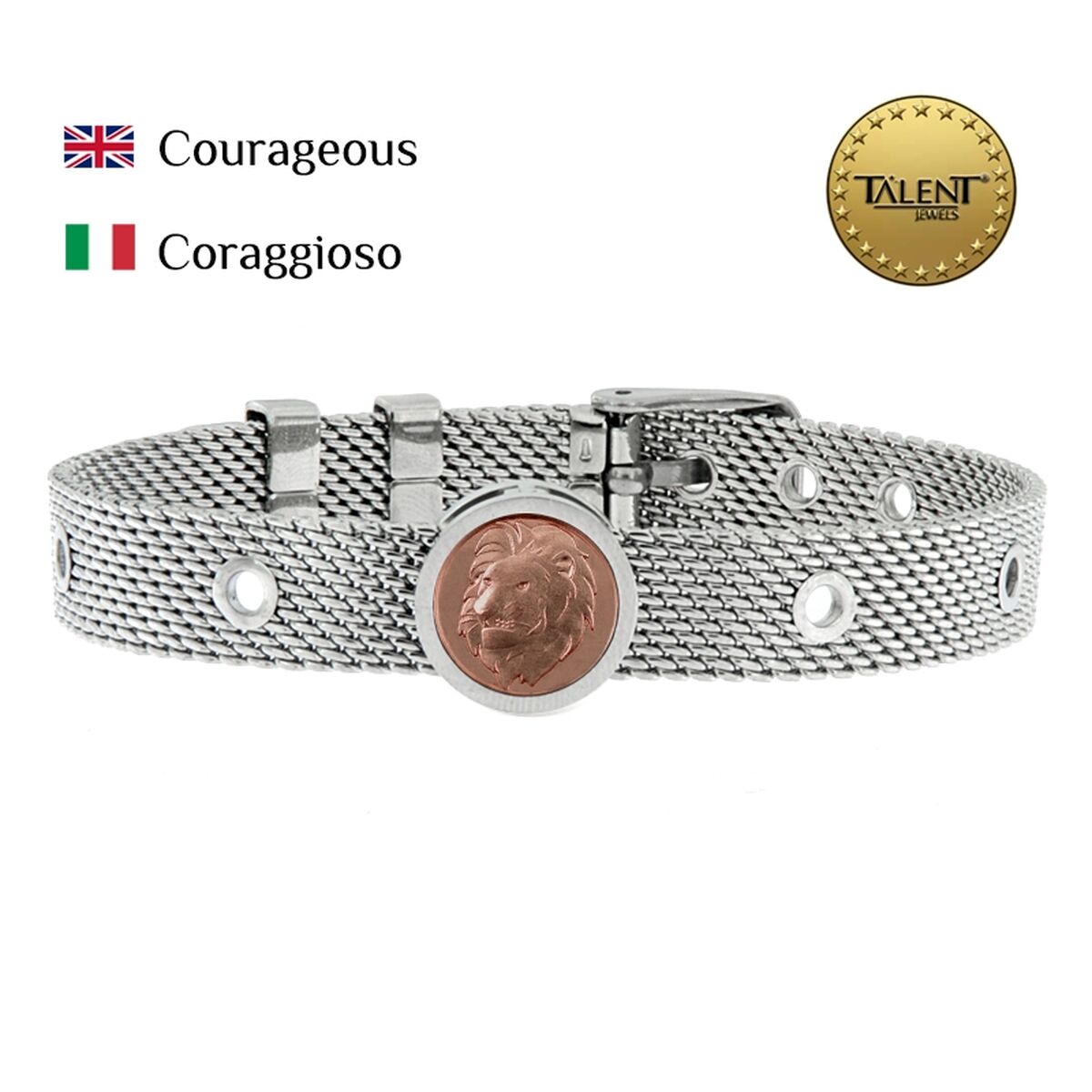 Image secondaire de Bracelet Unisexe Courageous Talent Jewels TJA-5-05-02-1-235 Argenté
