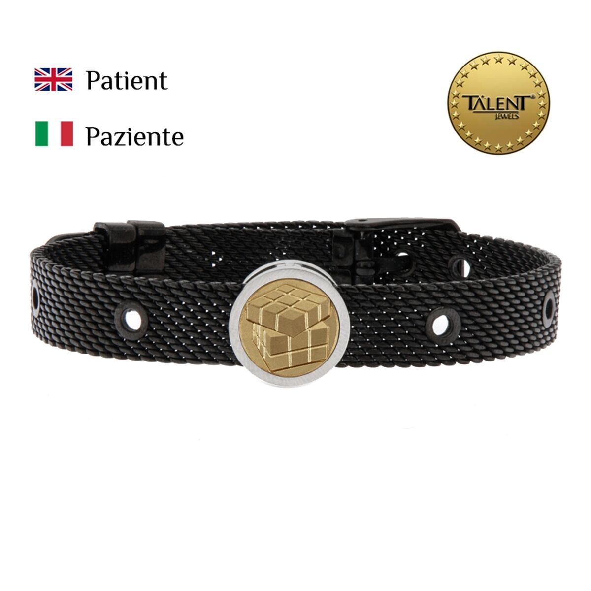 Image secondaire de Bracelet Unisexe Patient Talent Jewels TJA-5-09-01-2-235 Noir