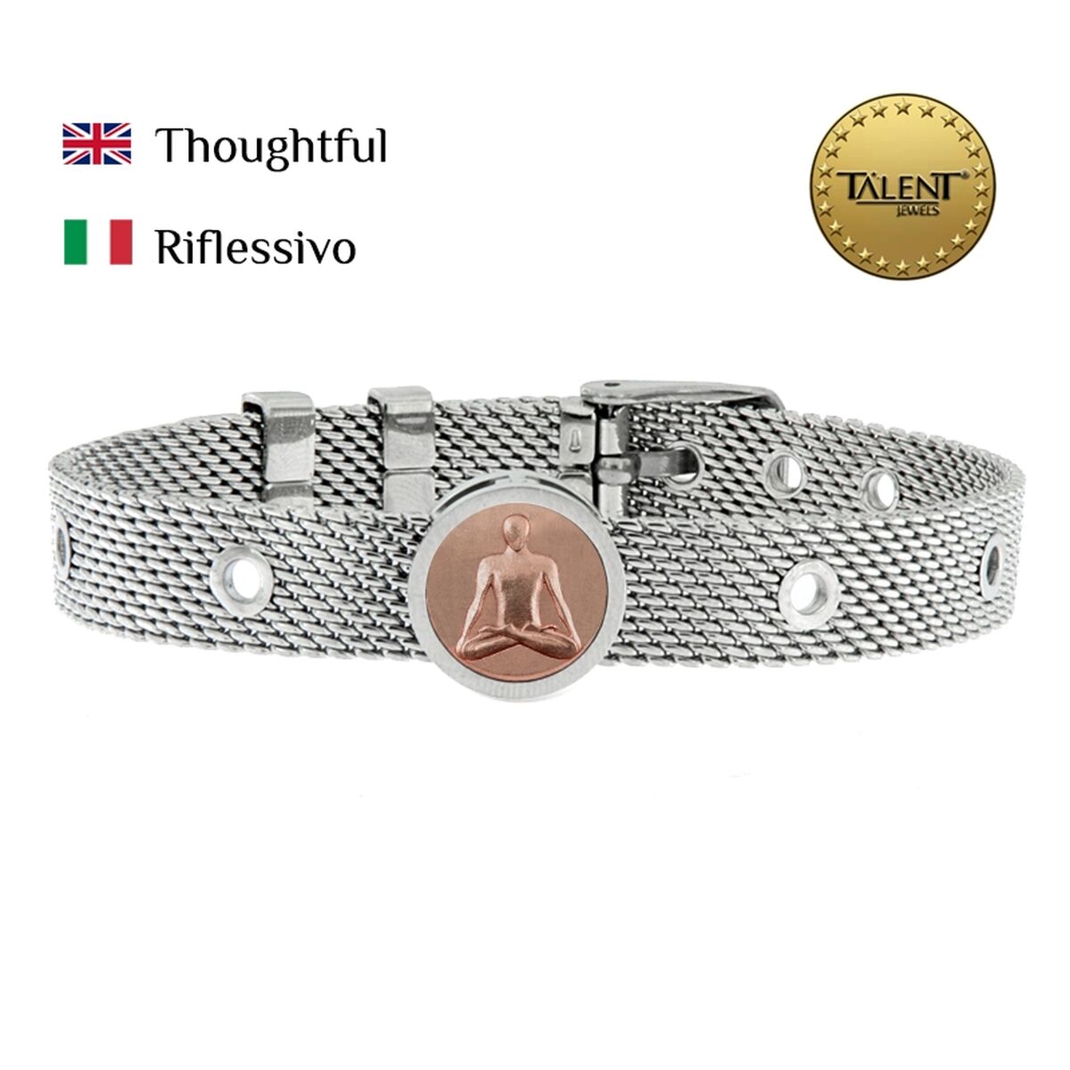 Image secondaire de Bracelet Unisexe Thoughtful Talent Jewels TJA-5-10-02-1-235 Argenté