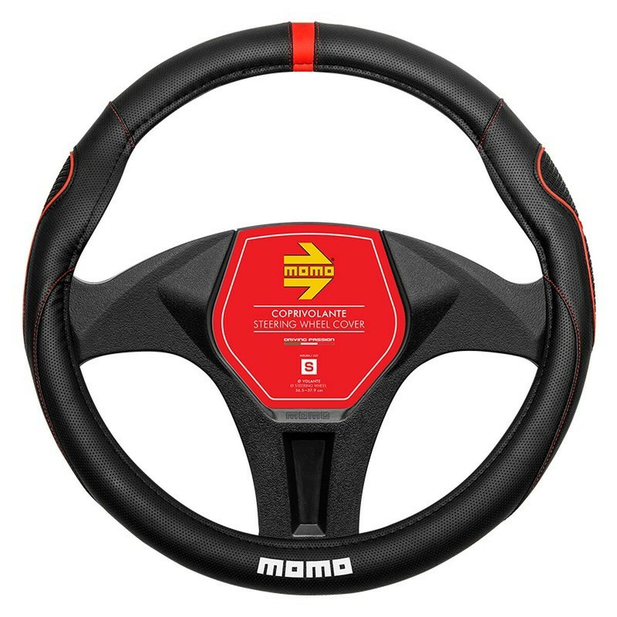 Housse pour volant MOMO MOMLSWC014BRS 36,5-37,9 cm Noir