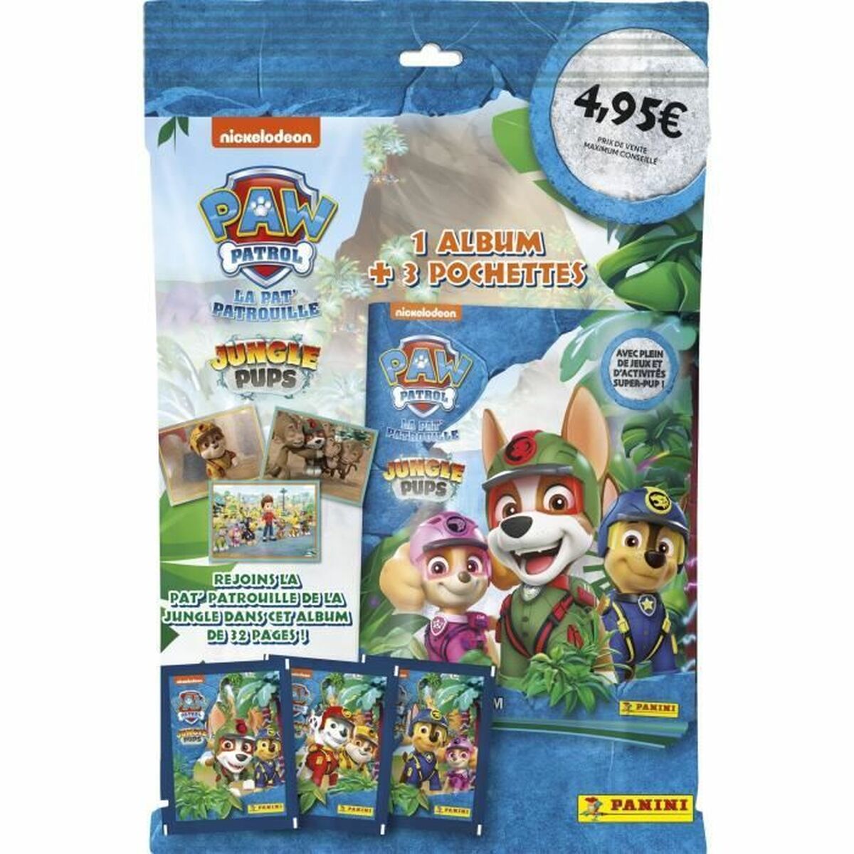 Panini Paw Patrol Jungle Mission Klistermærkealbum