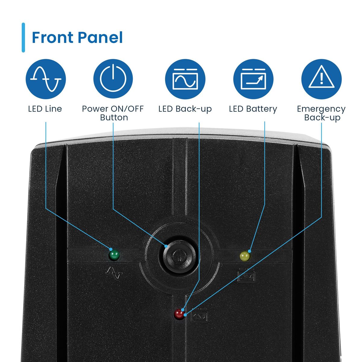 Bild von Uninterruptible Power Supply System Interactive UPS Ewent EW3995 390 W