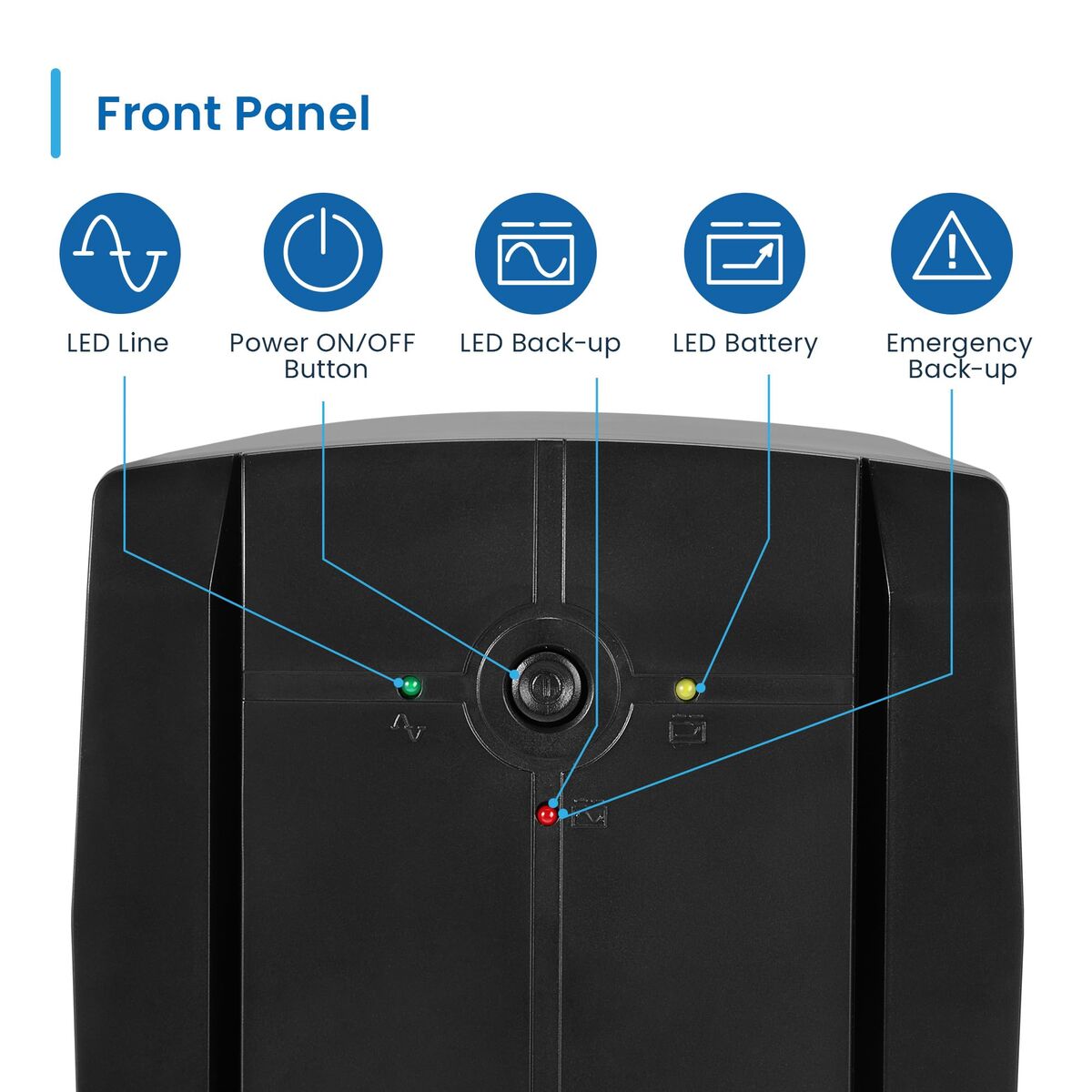 Bild von Uninterruptible Power Supply System Interactive UPS Ewent EW3997 720 W