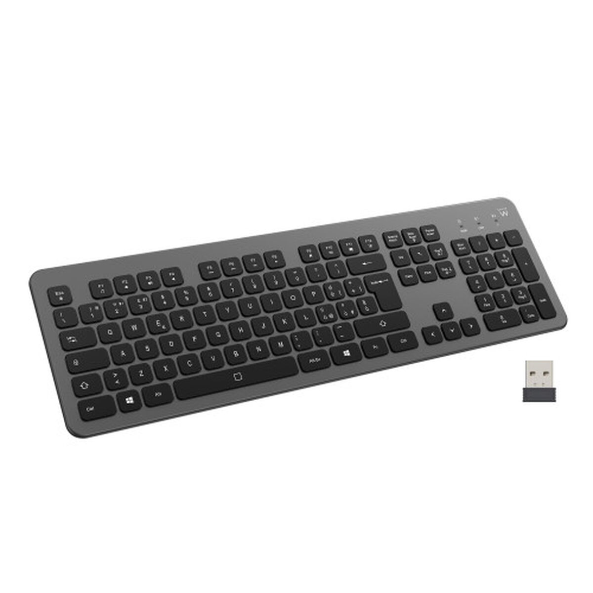 Picture of Keyboard Ewent EW3296 Black Grey Spanish Qwerty AZERTY