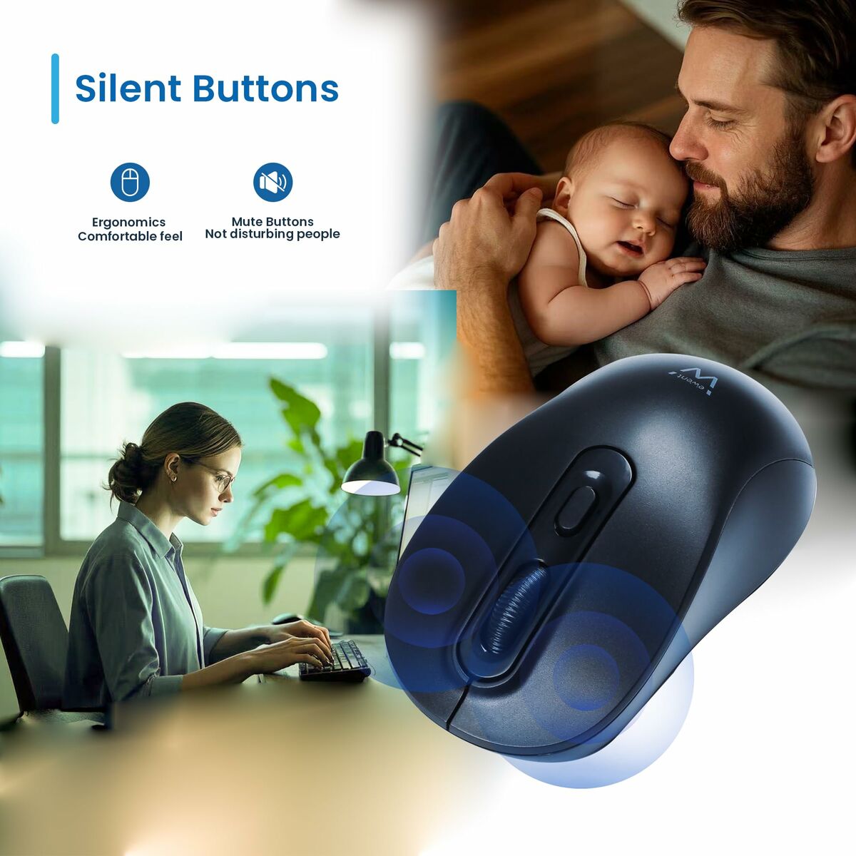 Picture of Mouse Ewent EW3218 Black 1600 dpi