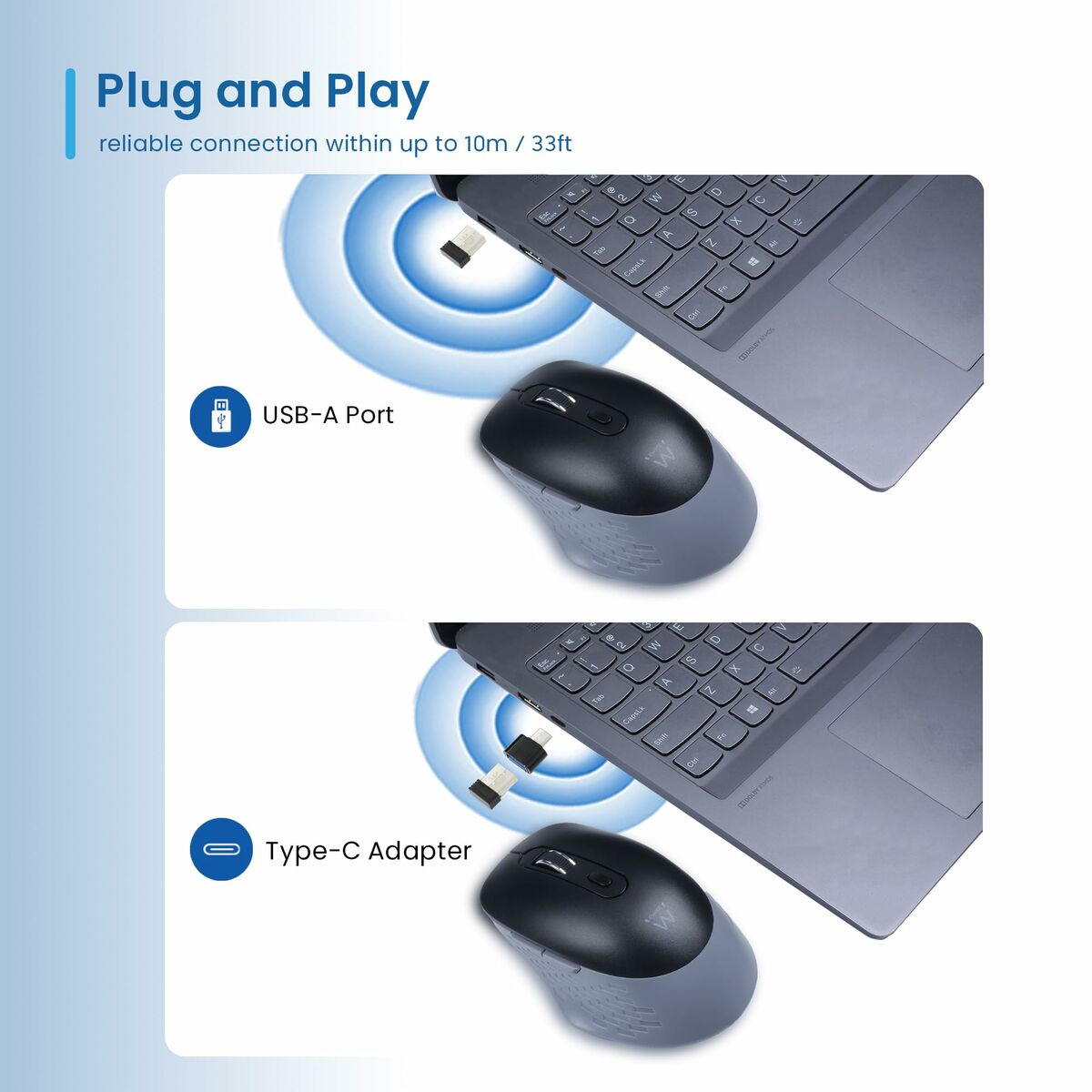 Afbeeldingen van Wireless Mouse Ewent EW3243 3200 DPI