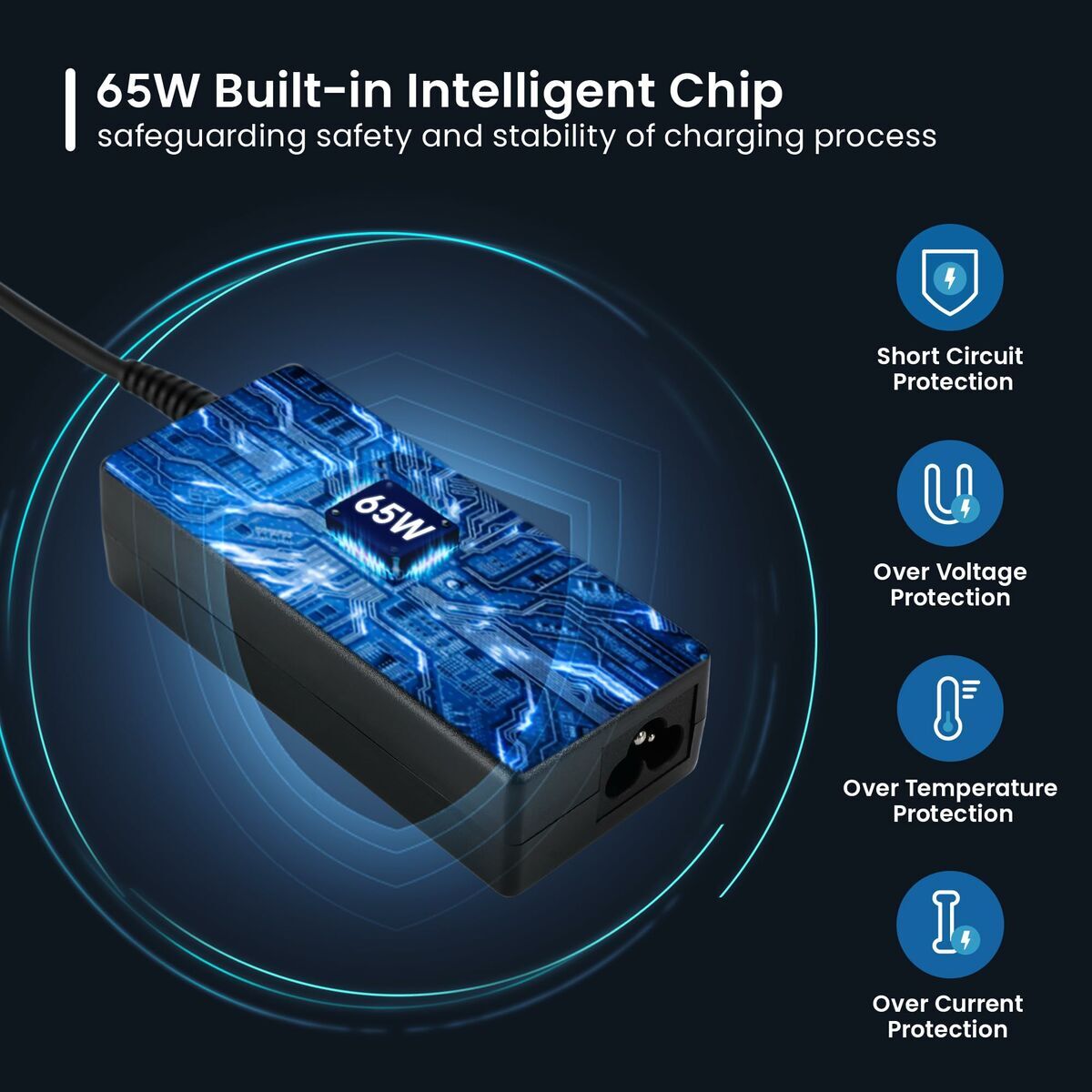 Picture of Laptop Charger Ewent EW3968 65 W