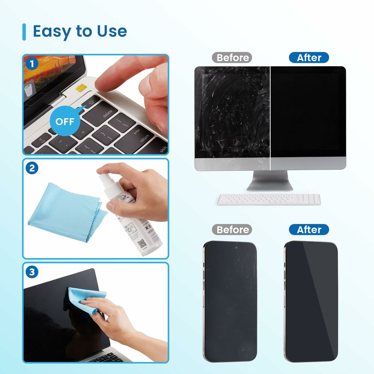 Kép Screen Cleaning Kit Ewent EW5668 100 ml