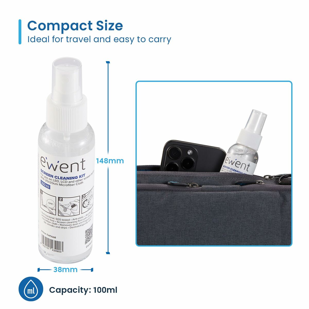 Screen Cleaning Kit Ewent EW5668 100 ml