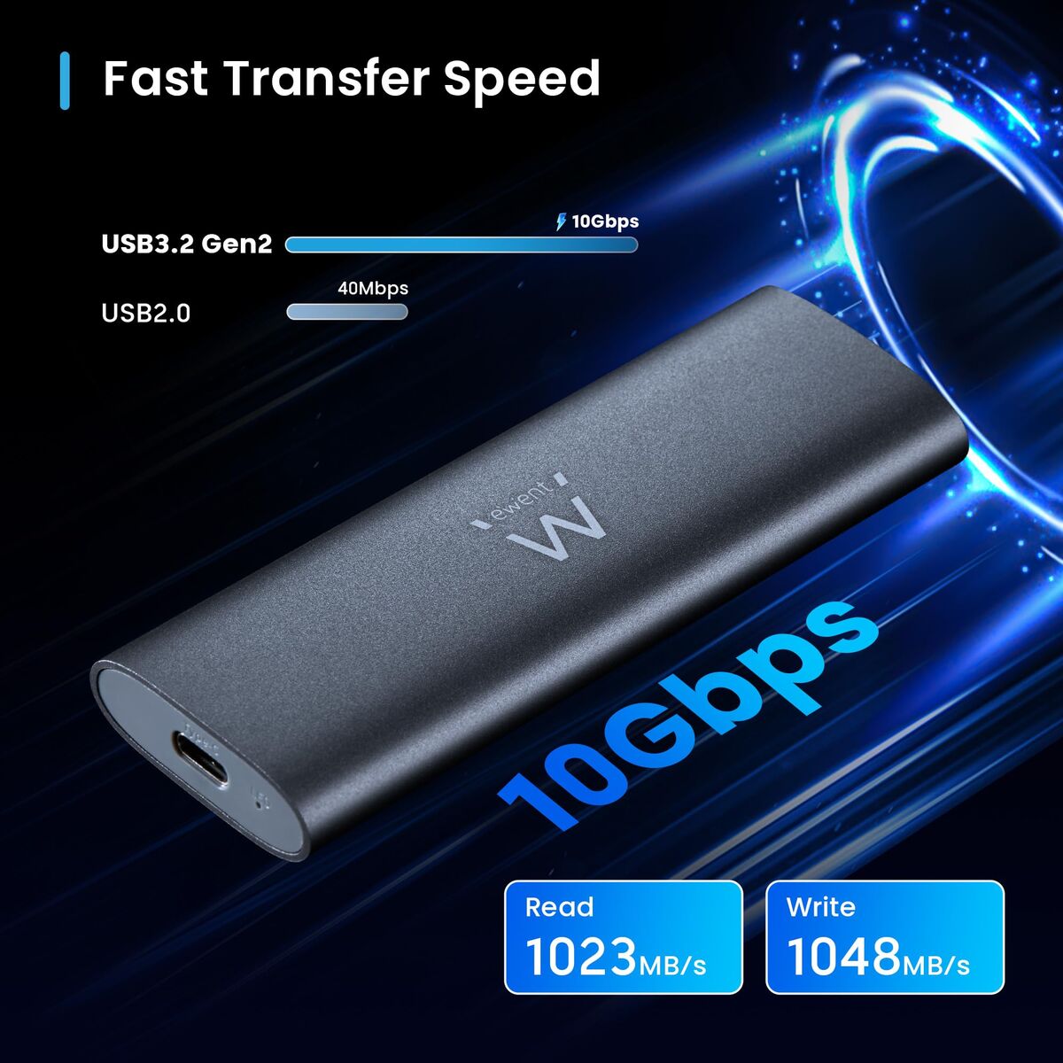 Bild von External Hard Drive Ewent EW7060 Grey