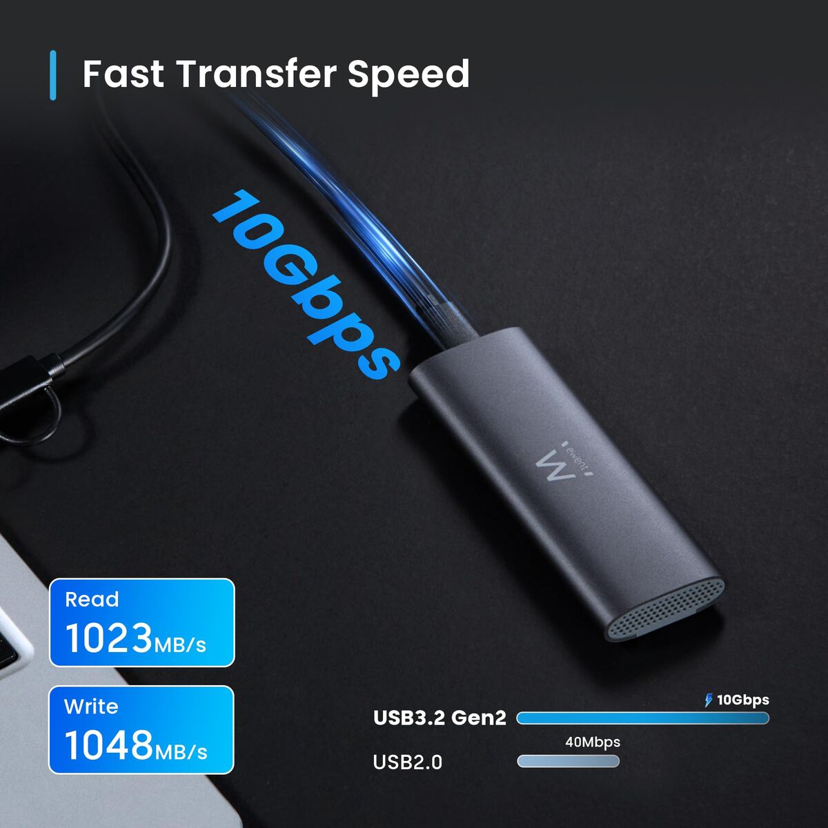 Bild von External Hard Drive Ewent EW7061 Grey