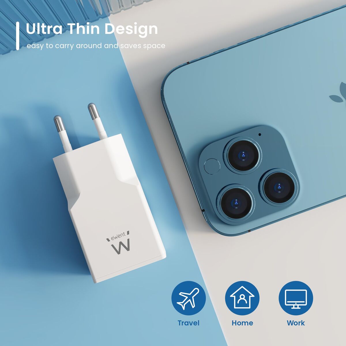 Wall Charger Ewent EW1310 White 20 W