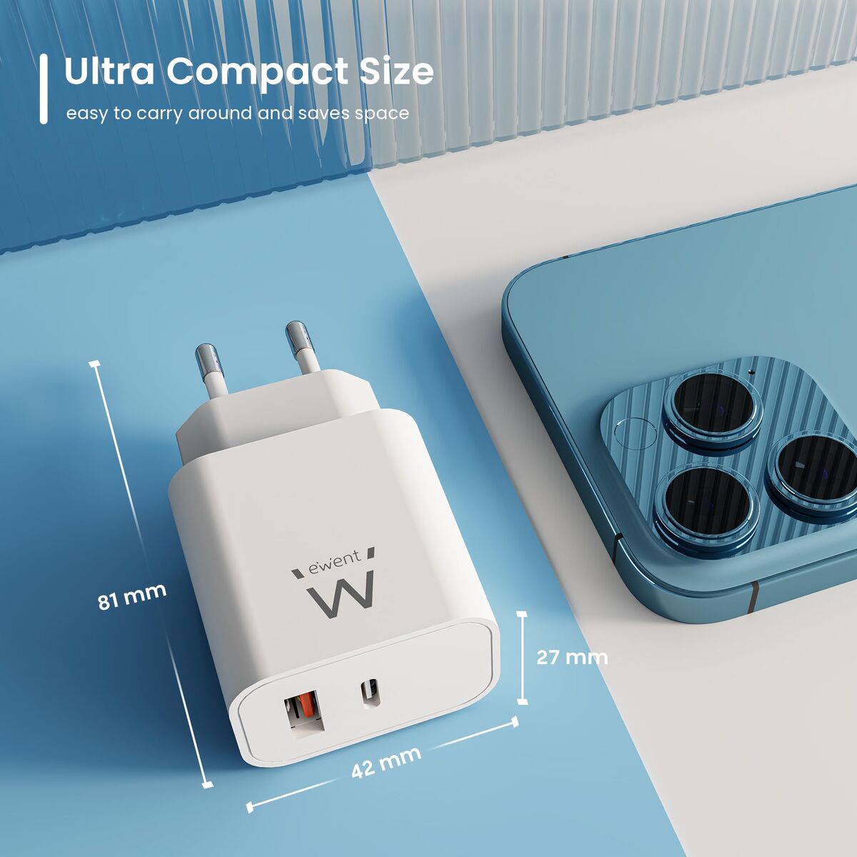 Wall Charger Ewent EW1318 White 20 W