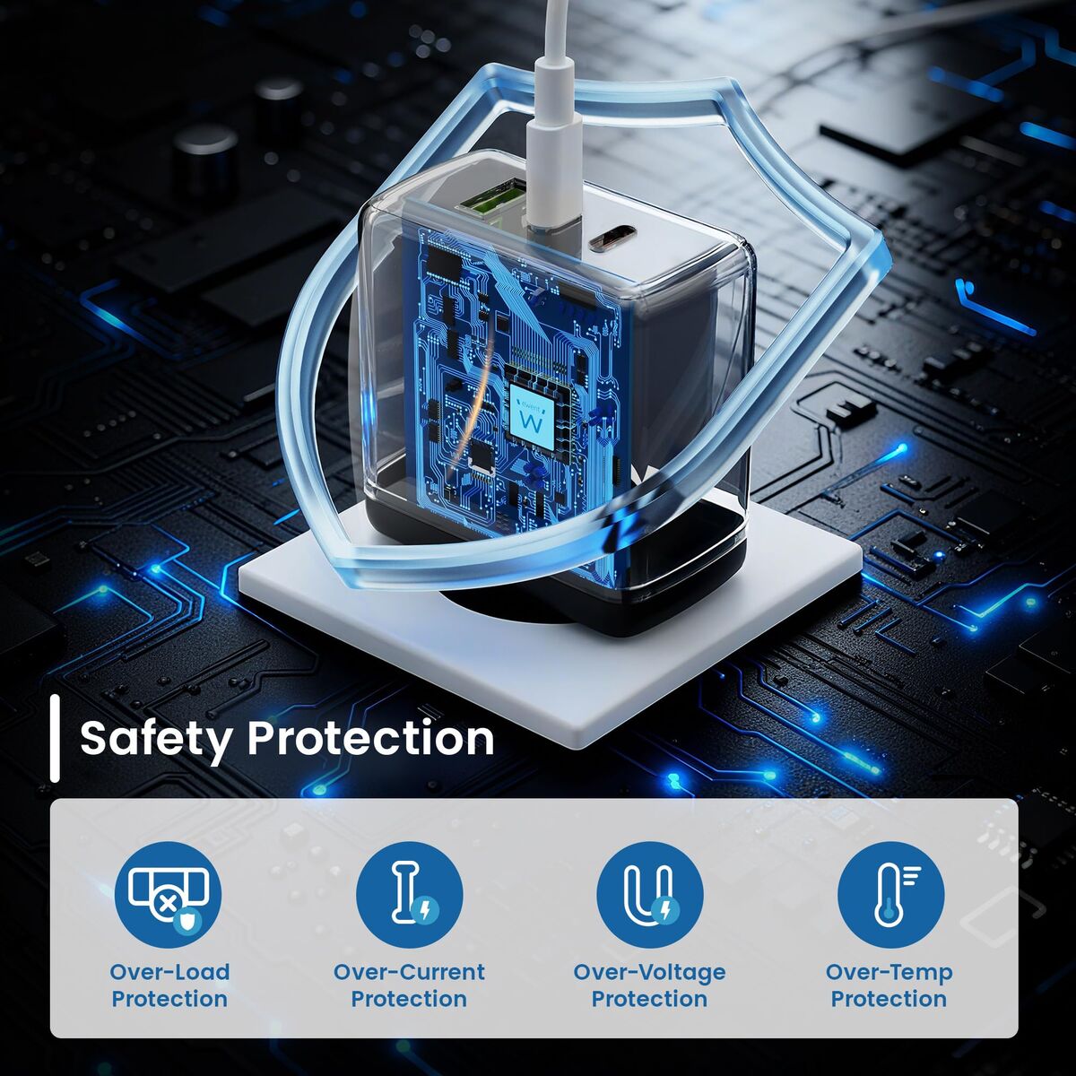 Image de Wall Charger Ewent EW1331 Black 65 W