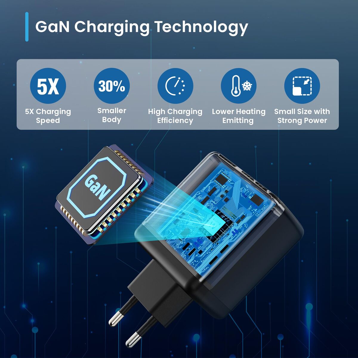 Image de Wall Charger Ewent EW1331 Black 65 W