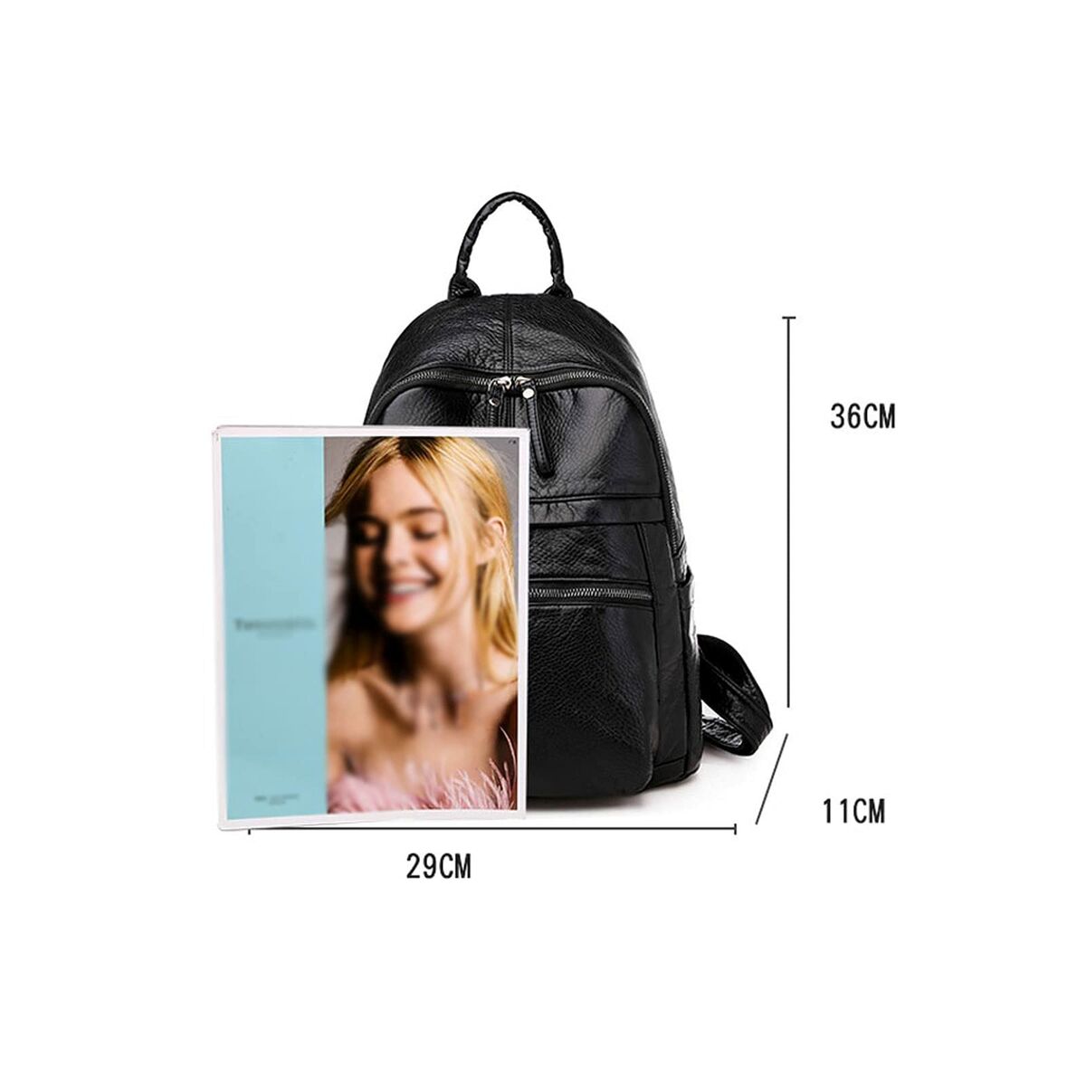 Schoolrugzak LIU JO MLJ308 Zwart
