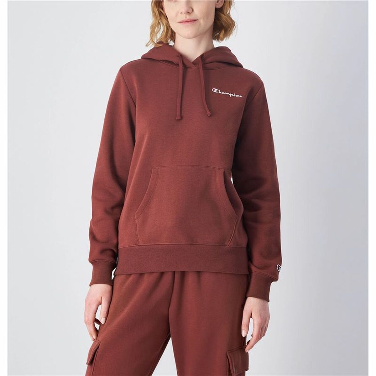 Womens Hoodie Champion Brown