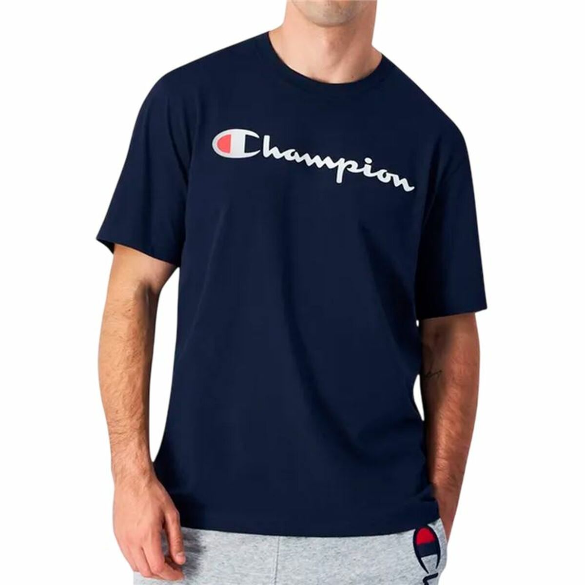 Image secondaire de T-shirt à manches courtes homme Champion Champion Crewneck Blue marine