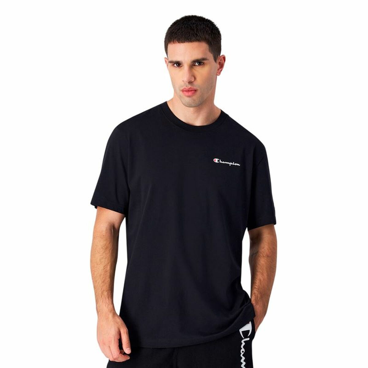 Image secondaire de T-shirt à manches courtes homme Champion Champion Crewneck Noir