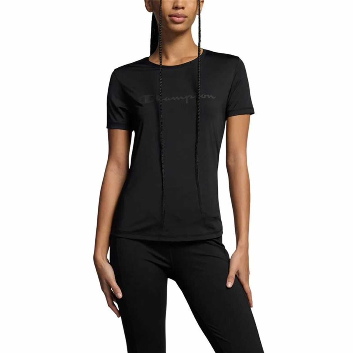 Image secondaire de T-shirt à manches courtes femme Champion Champion Noir