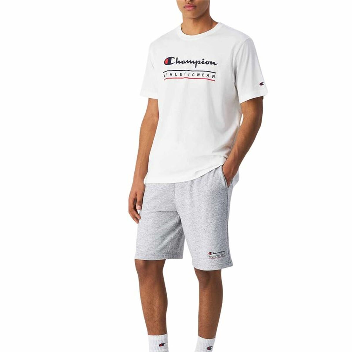 Image secondaire de T-shirt à manches courtes homme Champion Champion SS Blanc