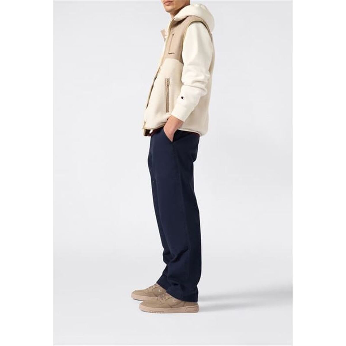 Herenhoodie Champion Champion Icons Tonal Beige