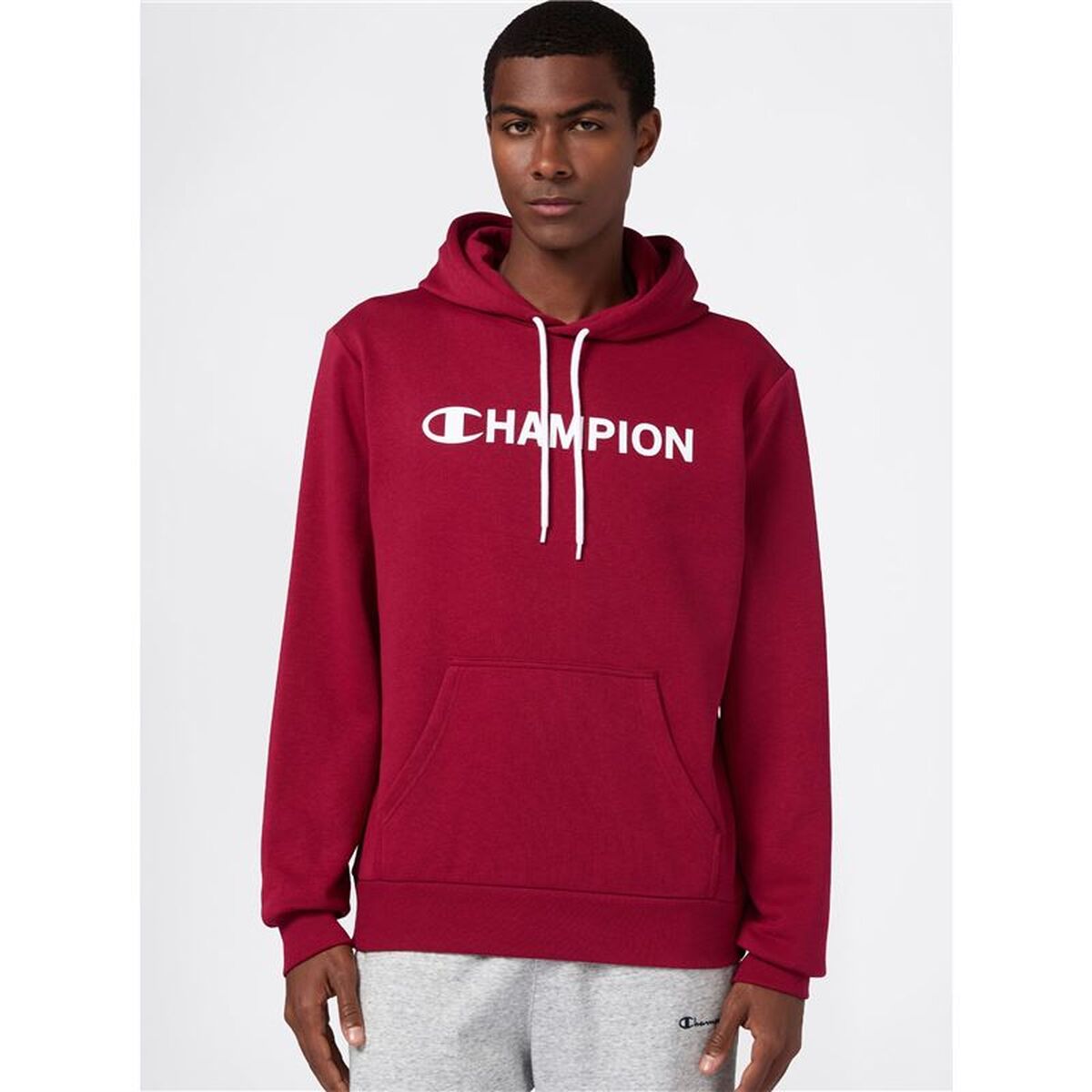 Herenhoodie Champion Graphic Shop Rood