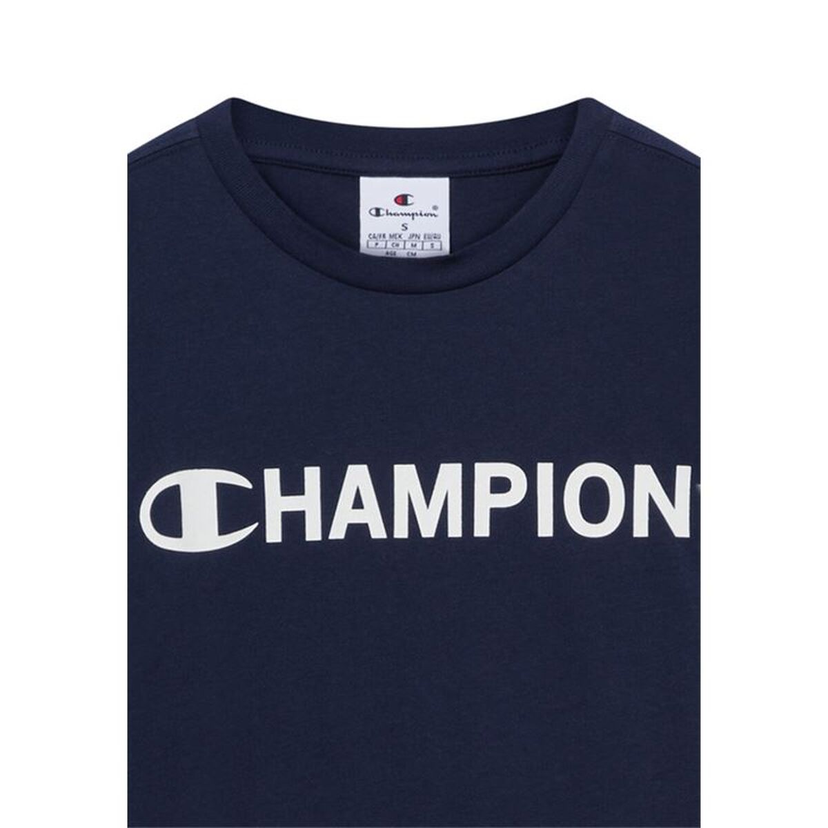 T-Shirt met Korte Mouwen voor kinderen Champion Graphic Shop Marineblauw
