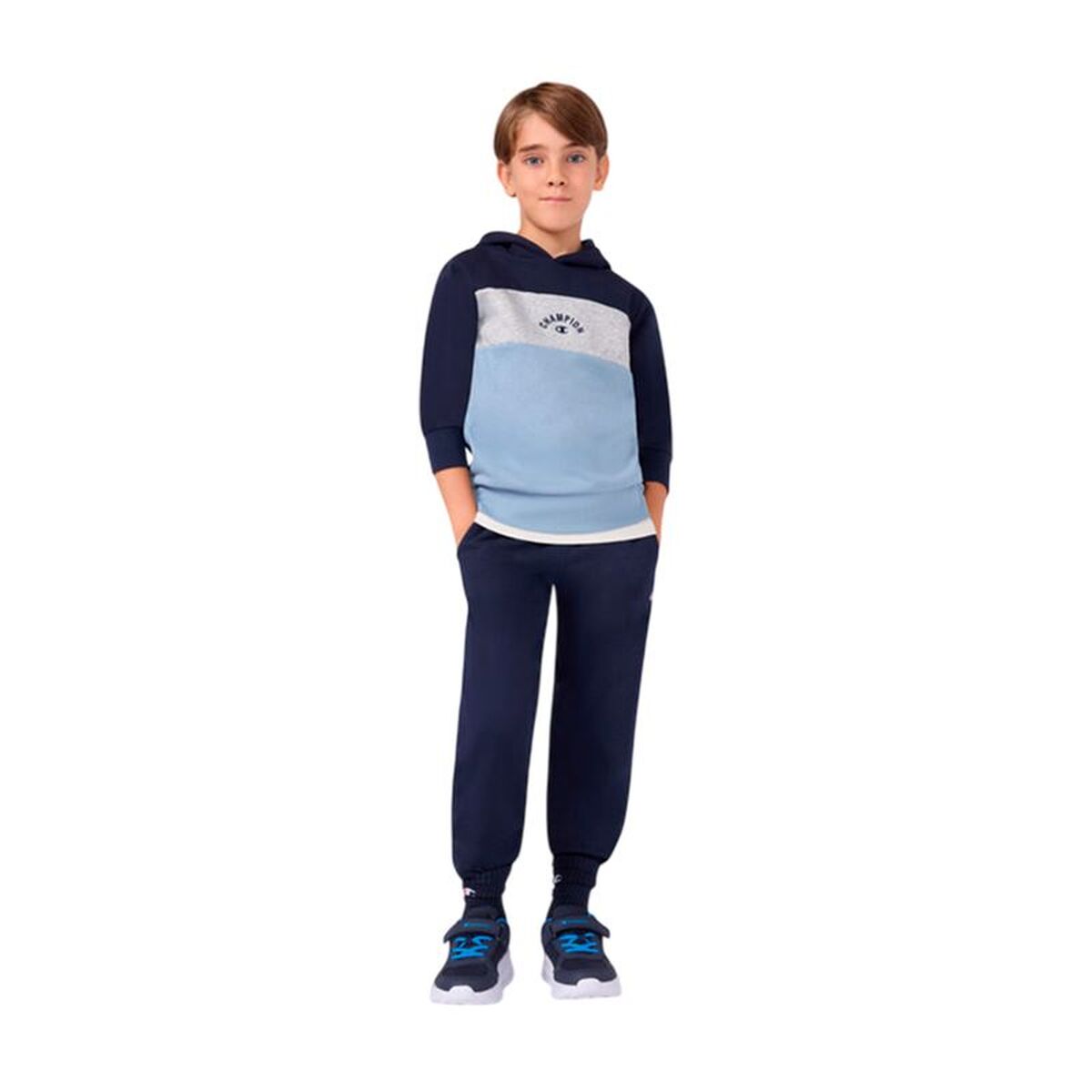 Kinderhoodie Champion Icons Plus Blauw Indigo