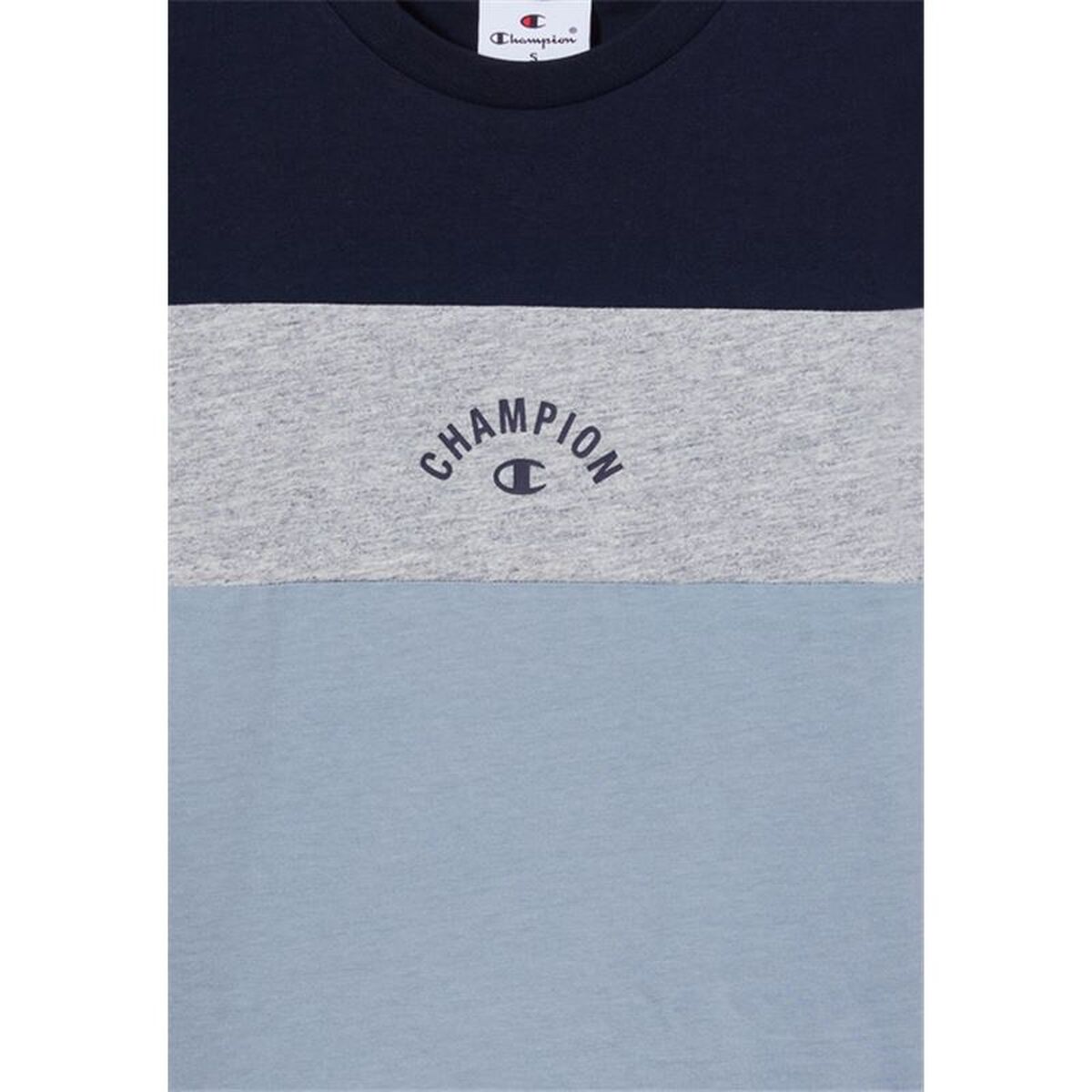 T-Shirt met Korte Mouwen voor kinderen Champion Icons Plus Blauw Hemelsblauw