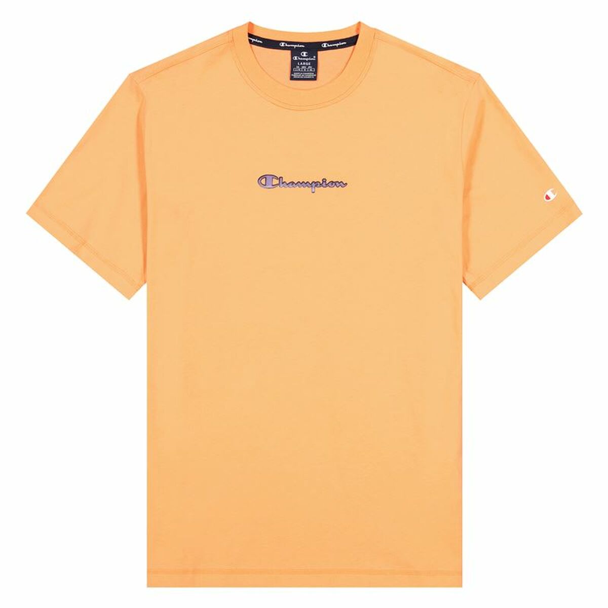 Camiseta de Manga Corta Champion Crewneck M Naranj