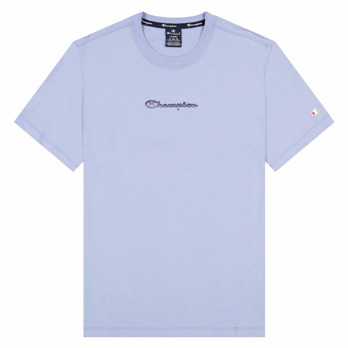 Camiseta de Manga Corta Champion Crewneck M Púrpur