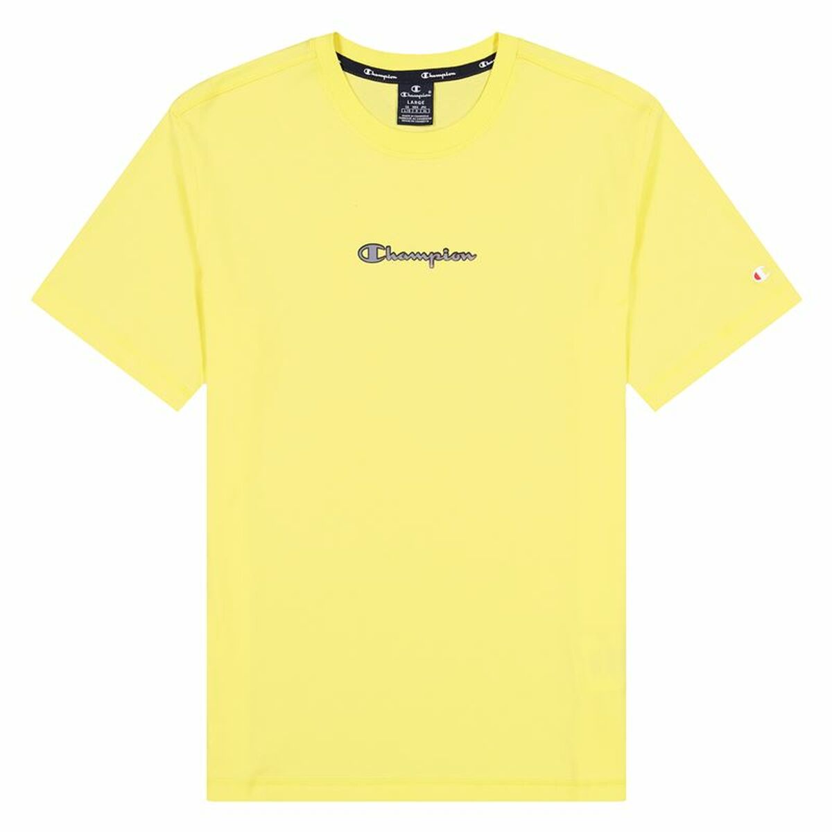 Camiseta de Manga Corta Champion Crewneck M Amaril